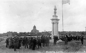 Dedication of Civil War Monument, Pierre 1920
